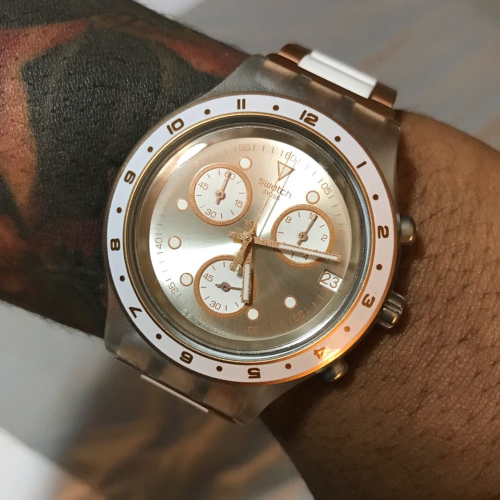 RARE SWATCH "HAT TRICK" IRONY WATCH (LIKE NEW!)